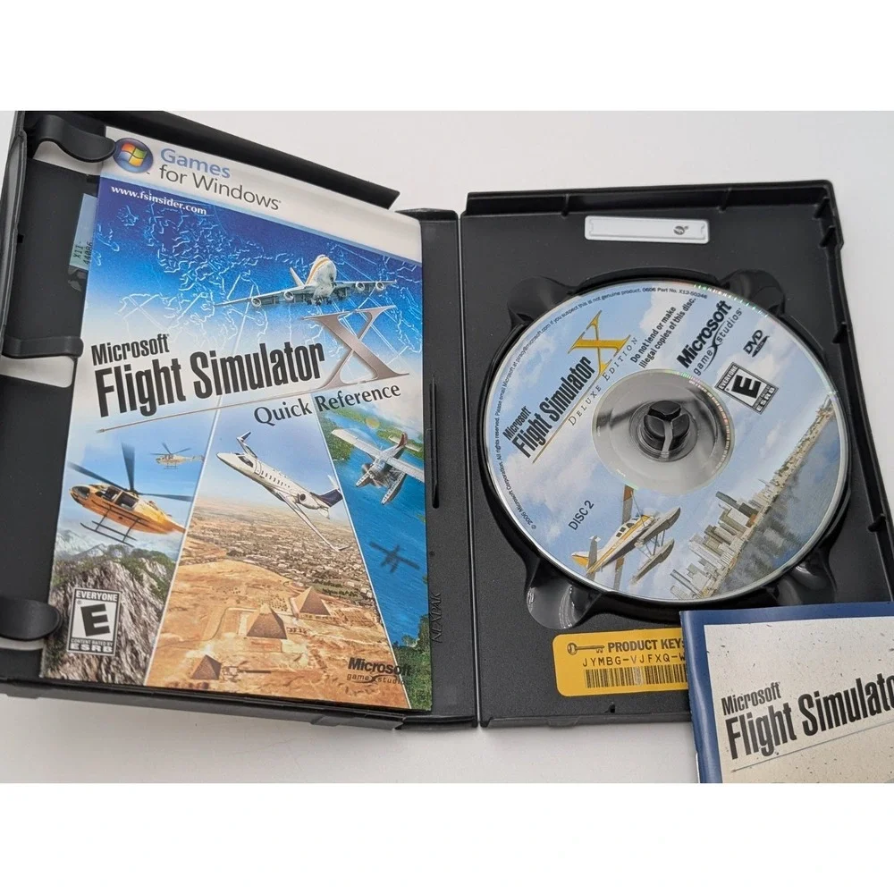 Microsoft Flight Simulator X: Deluxe Edition (PC, 2006) Complete w/ Product Key